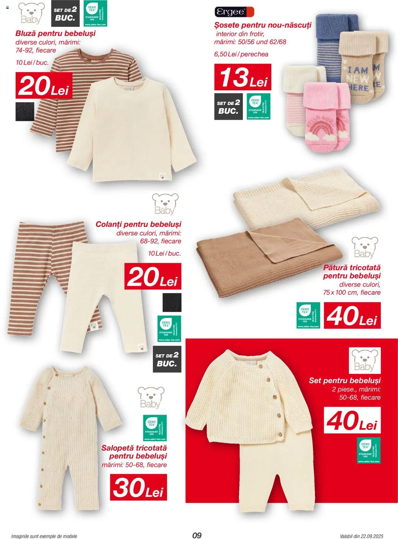 Noul catalog Kik – valabil de la 22.09.2025 | Pagină: 9 | Produse: Pătură, Bluză, Salopetă, Șosete