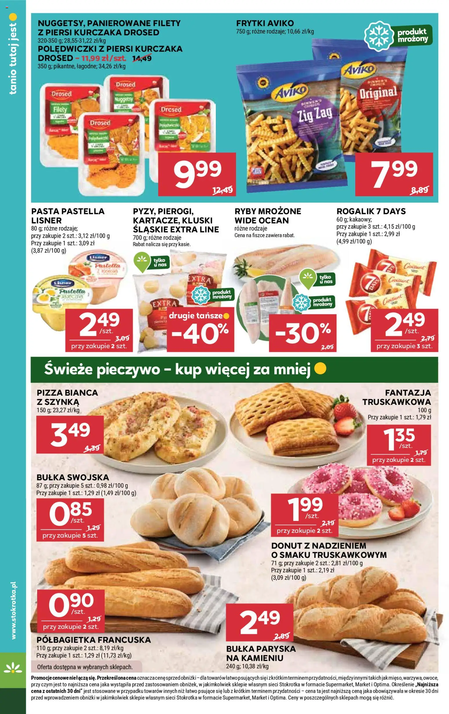 Stokrotka Gazetka - Market od 26.02.2026 | Strona: 22 | Produkty: Pieczywo, Stokrotka, Szynka, Donut