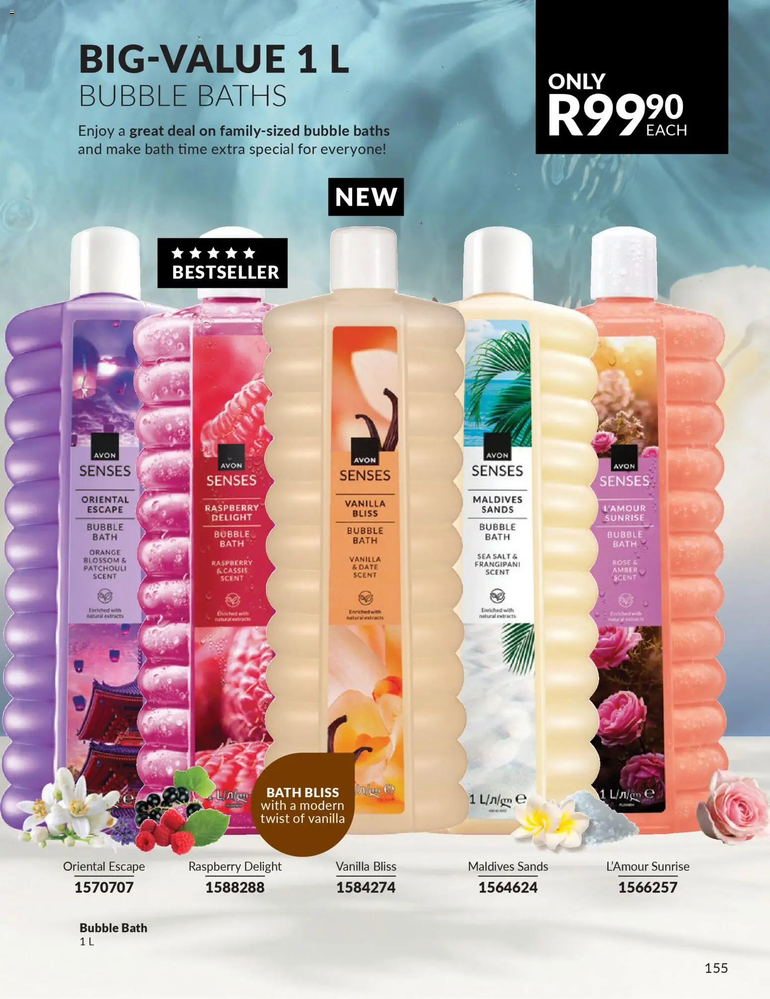 New Avon catalogue – valid from 01.03.2026 | Page: 155 | Products: Bath, Salt