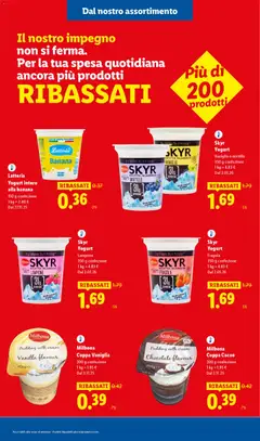 Anteprima del volantino Skyr Yogurt Vaniglia o mirtillo, 350 g confezione valido a partire dal 08.01.2026 | Pagina: 19 | Prodotti: Yogurt, Latte, Lampone, Cacao