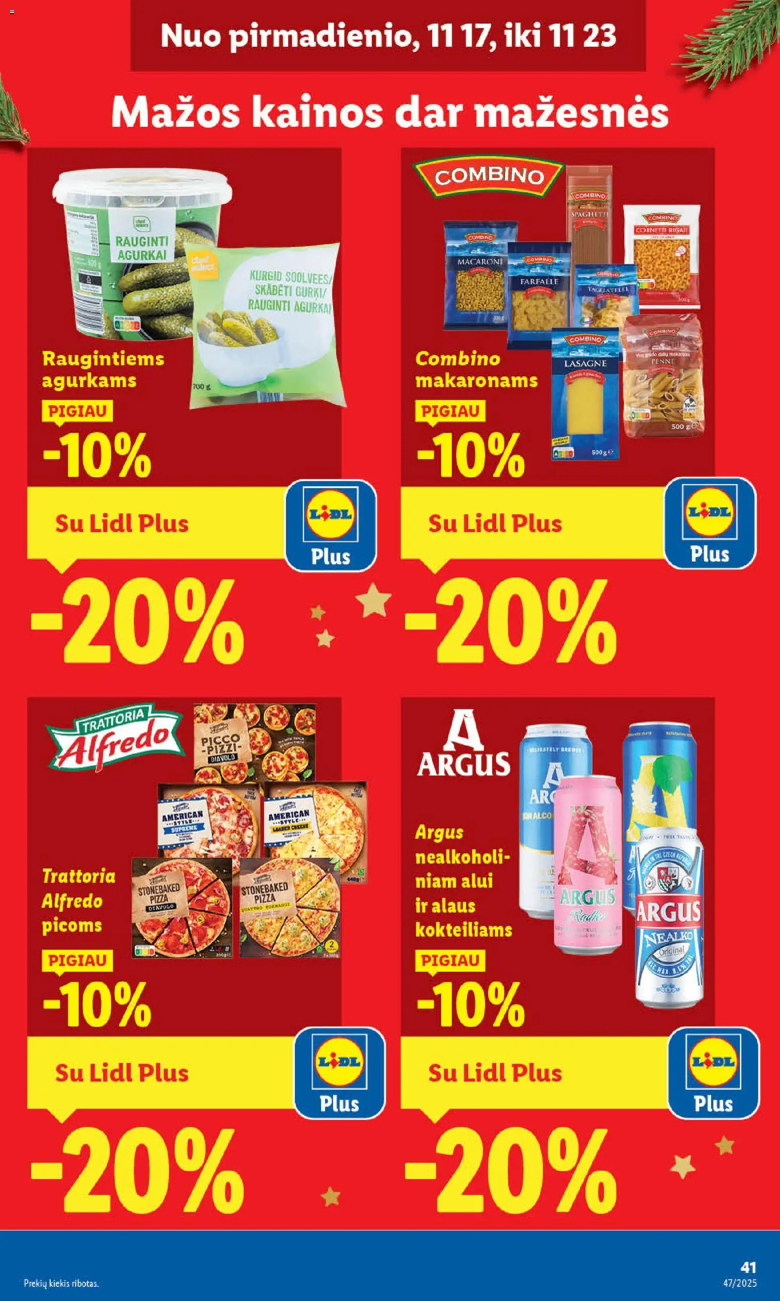 LIDL akcijos nuo 20.11.2025 | Puslapis: 51 | Prekių: Agurkai