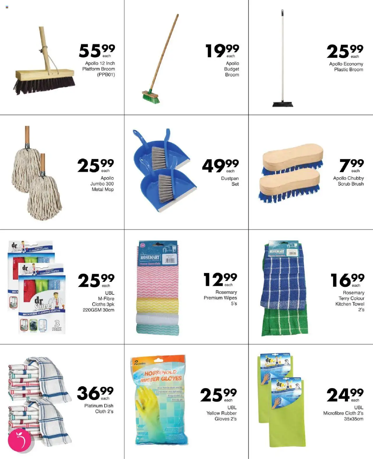 New Save catalogue – valid from 25.09.2025 | Page: 79 | Products: Gloves, Mop, Brush, Scrub
