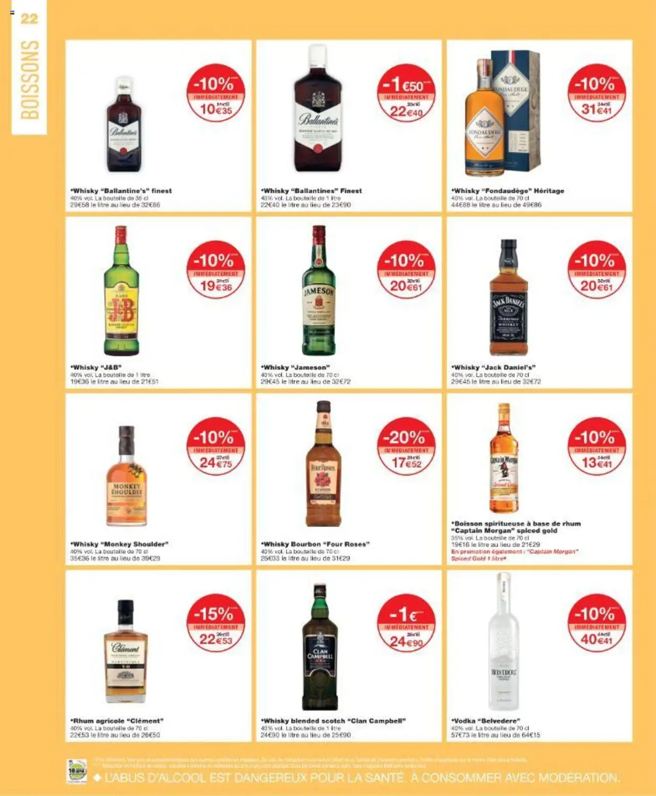  | Page: 22 | Produits: Vodka, Base, Four, Bourbon