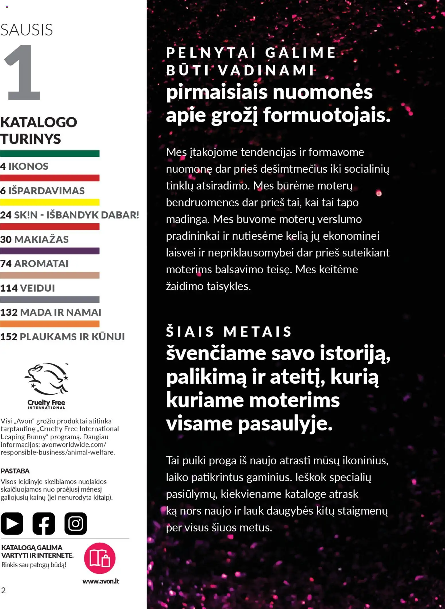 AVON akcijos nuo 01.01.2026 | Puslapis: 2 | Prekių: Makiažas