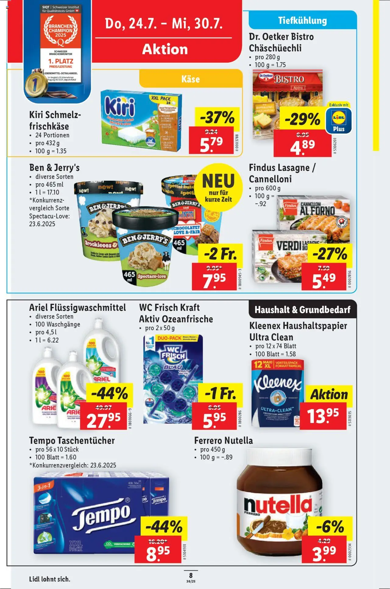 Lidl Aktionen ab 24.07.2025 | Seite: 10 | Produkte: Spabad, Käse