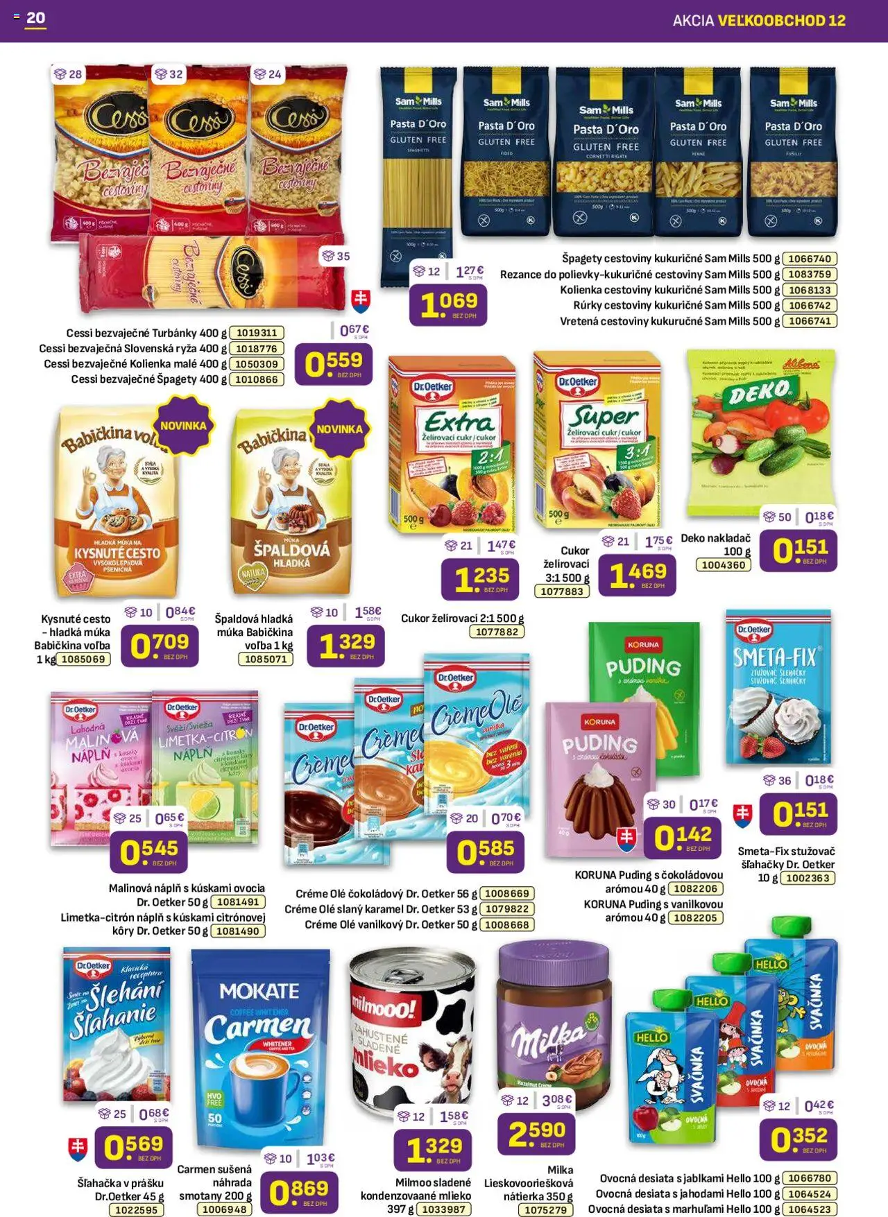 Libex leták │ platný od 16.06.2025 | Strana: 20 | Produkty: Puding, Cukor, Hladká múka, Šľahačka