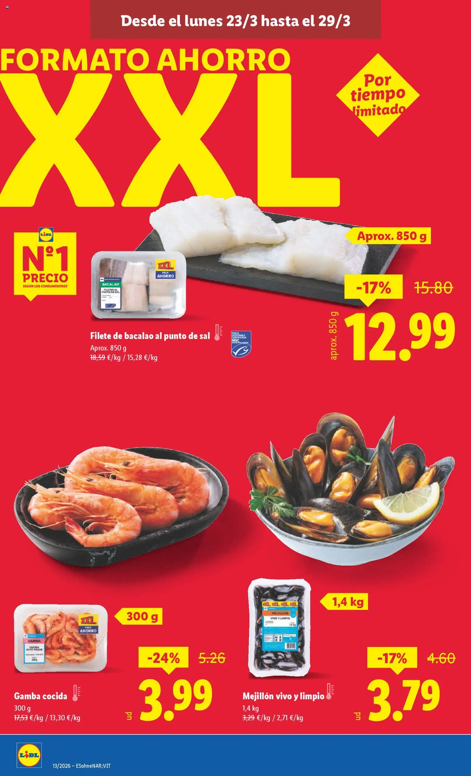 Lidl folleto │ válido desde el 23.03.2026 | Página: 6 | Productos: Filete, Gamba