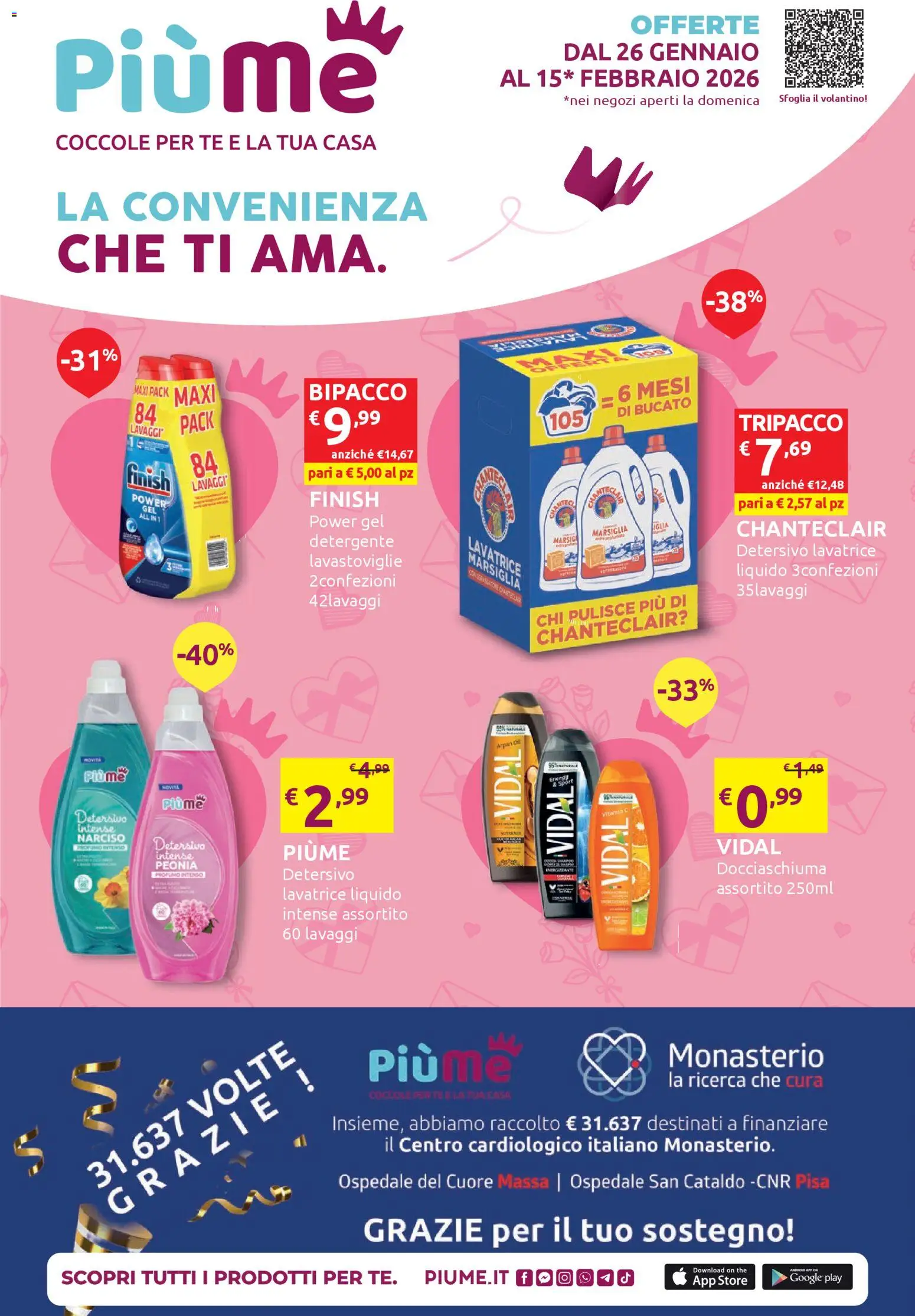 Volantino IperSoap del 26.01.2026 | Pagina: 1 | Prodotti: Detergente, Lavatrice, Lavastoviglie, The