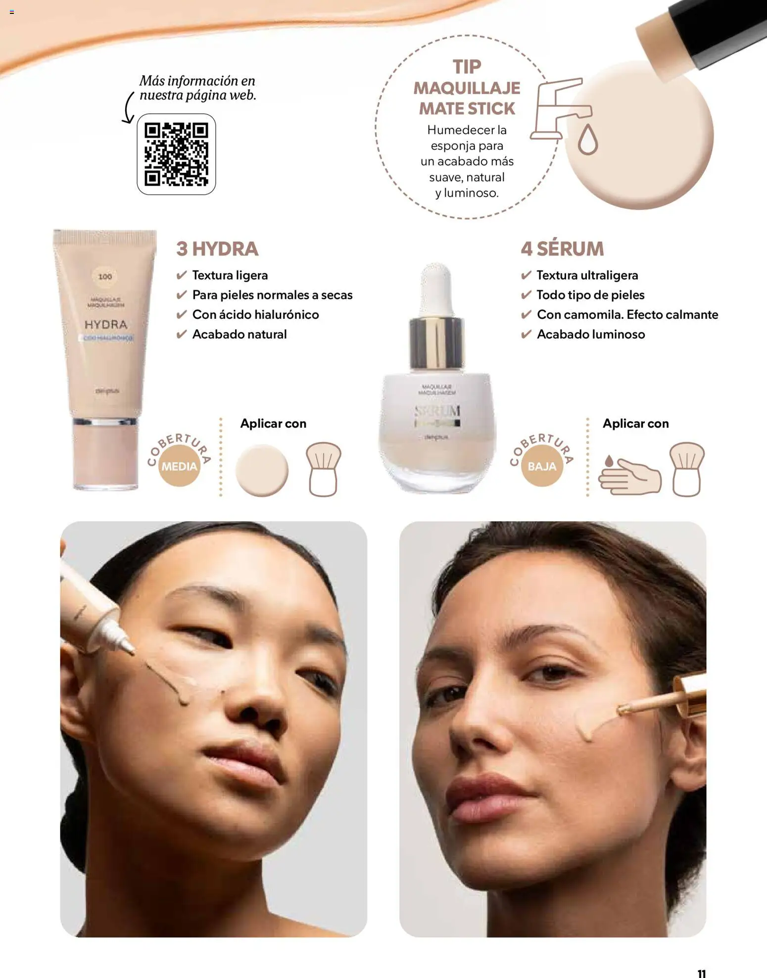 Catálogo Mercadona - febrero-marzo 2026 │ válido desde el 01.02.2026 | Página: 11 | Productos: Esponja, Maquillaje, Sérum