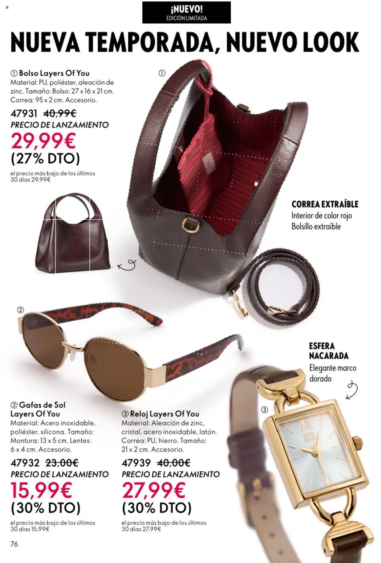 Oriflame - Catálogo Campaña 13 │ válido desde el 14.09.2025 | Página: 76 | Productos: Bolso, Reloj, Marco