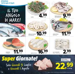 Volantino Todis del 24.07.2025 | Pagina: 16 | Prodotti: Lupini, Polpo, Pesce spada, Alici