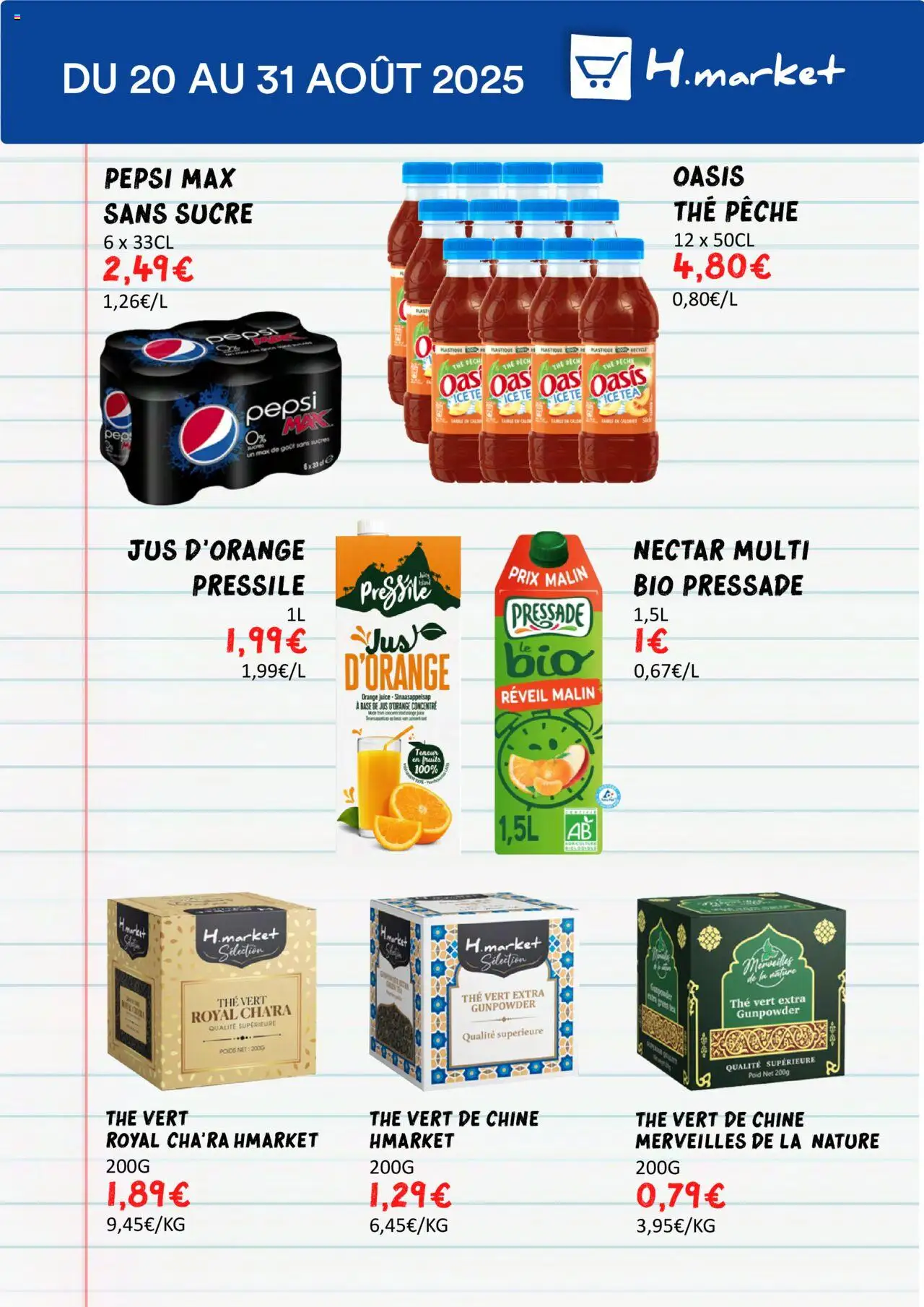  | Page: 5 | Produits: Sucre, Orange, Pêche, Poids