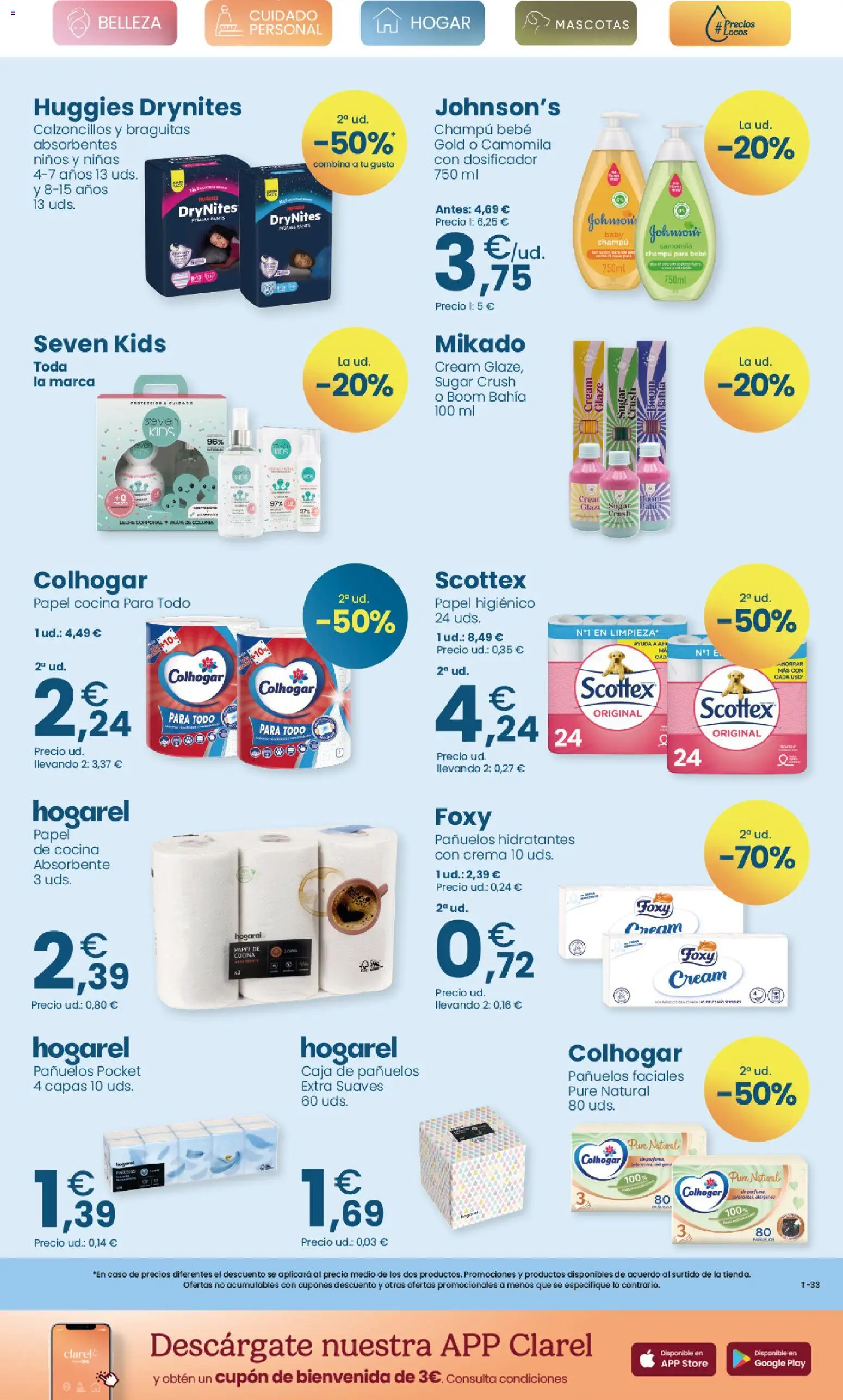 Clarel - folleto │ válido desde el 14.01.2026 | Página: 9 | Productos: Champú, Colonia, Cocina, Caja