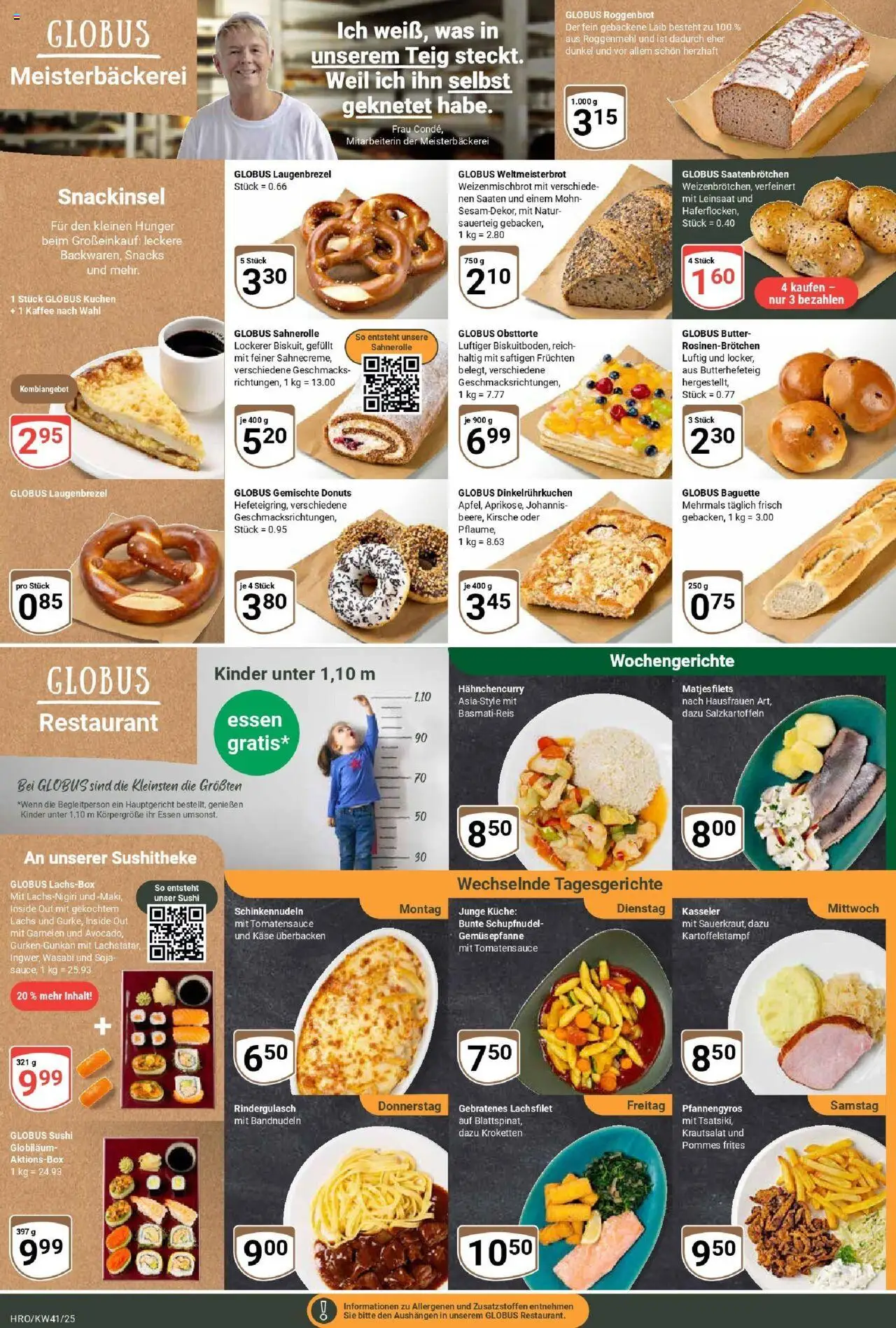 Globus prospekt Rostock	 – gültig ab 06.10.2025 | Seite: 7 | Produkte: Kaffee, Garnelen, Donuts, Kuchen