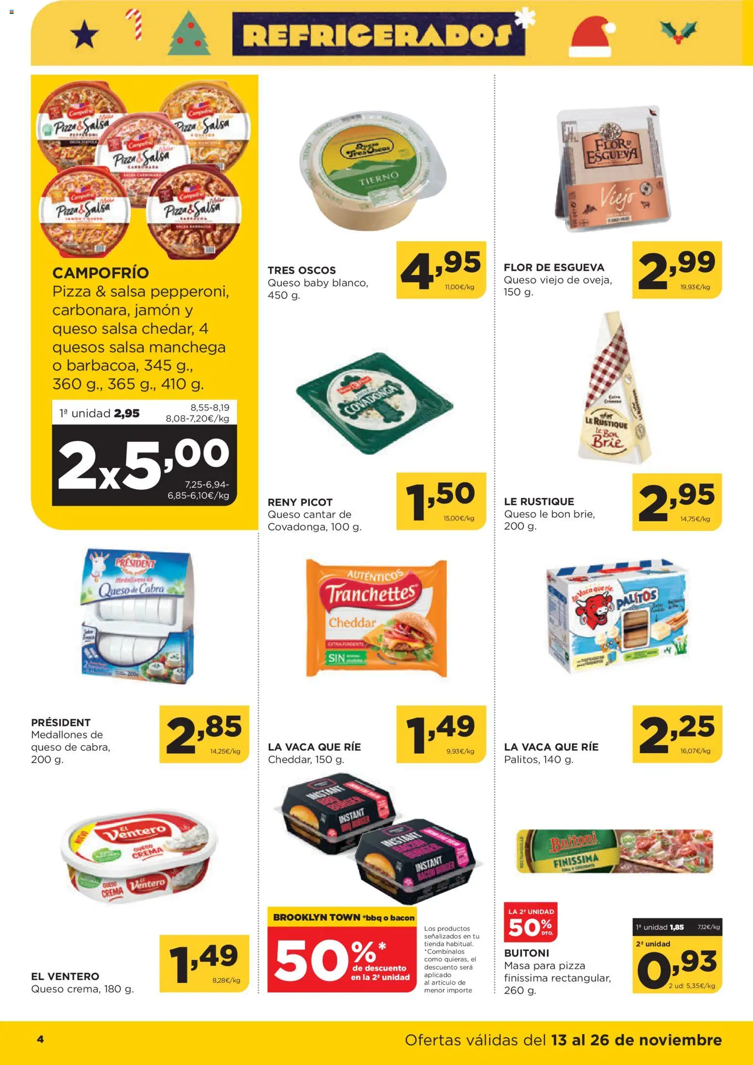 Alimerka folleto Castilla y León │ válido desde el 13.11.2025 | Página: 8 | Productos: Medallones, Queso, Jamón, Crema