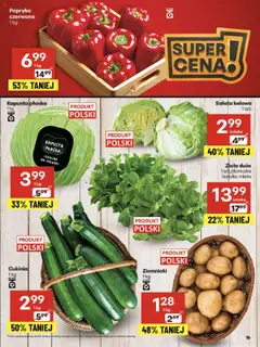 Delikatesy Centrum Gazetka od 31.07.2025 | Strona: 16 | Produkty: Kapusta, Cukinia, Mięta, Papryka czerwona