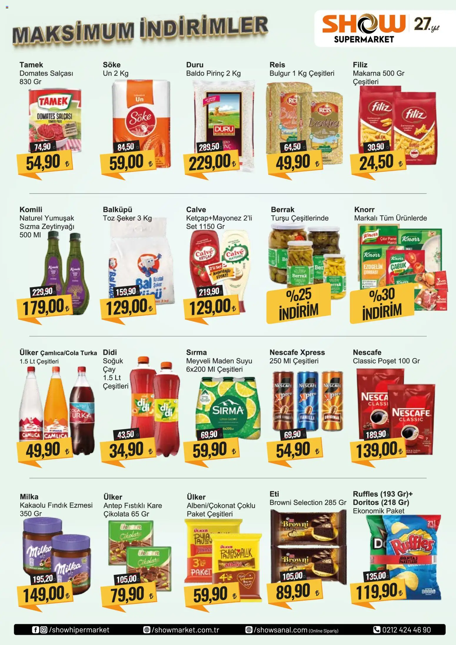 Show Market Katalog - 03.04.2026 tarihinden itibaren geçerlidir | Sayfa: 3 | Ürünler: Ketçap, Fındık, Toz şeker, Maden suyu