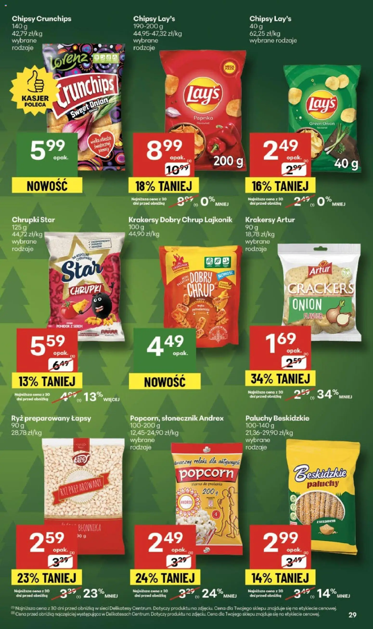 Delikatesy Centrum Black Friday od 27.11.2025 | Strona: 29 | Produkty: Chipsy, Delikatesy, Musztarda, Słonecznik