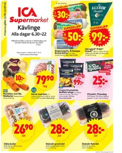 ICA Supermarket - Kävlinge - Förhandsvisning av reklamblad från butik ICA Supermarket aktuell från 15.09.2025