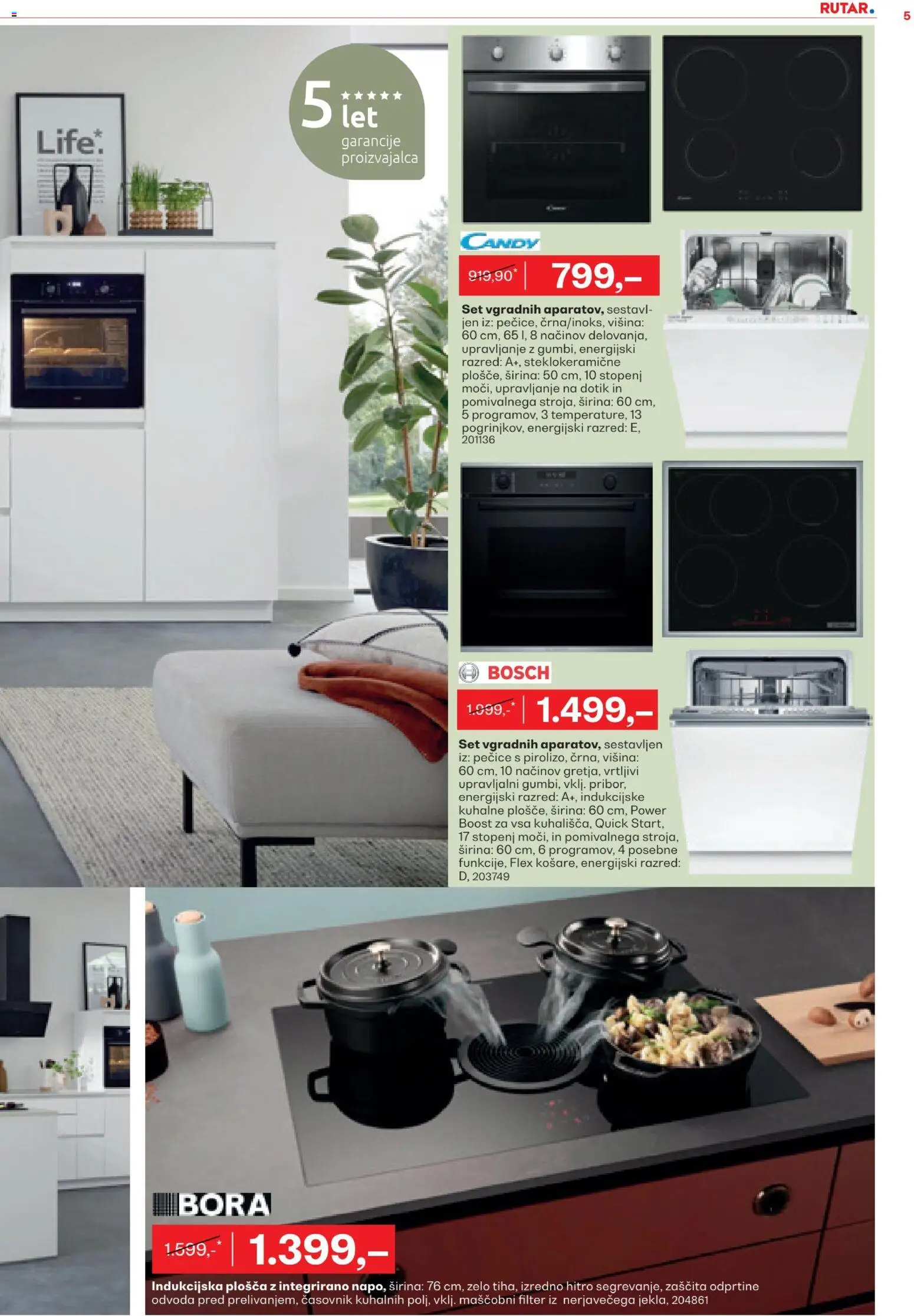 Novi Rutar katalog ponudbe – veljaven od 18.02.2026 | Stran: 5 | Izdelki: Indukcijska plošča, Časovnik