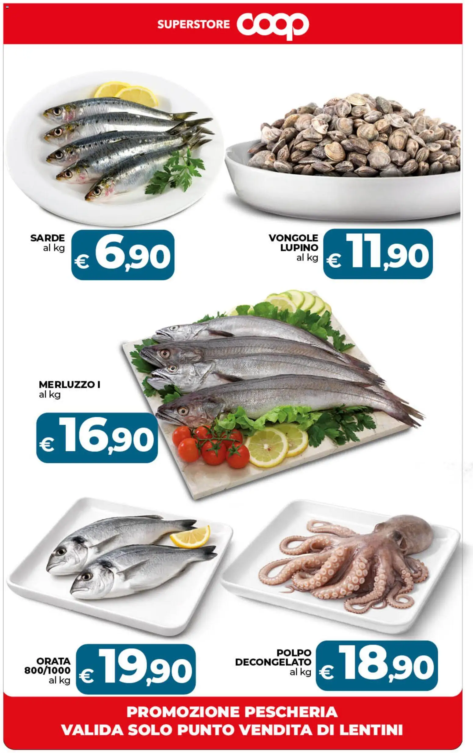 Volantino COOP del 07.04.2026 | Pagina: 52 | Prodotti: Merluzzo, Vongole, Polpo, Orata