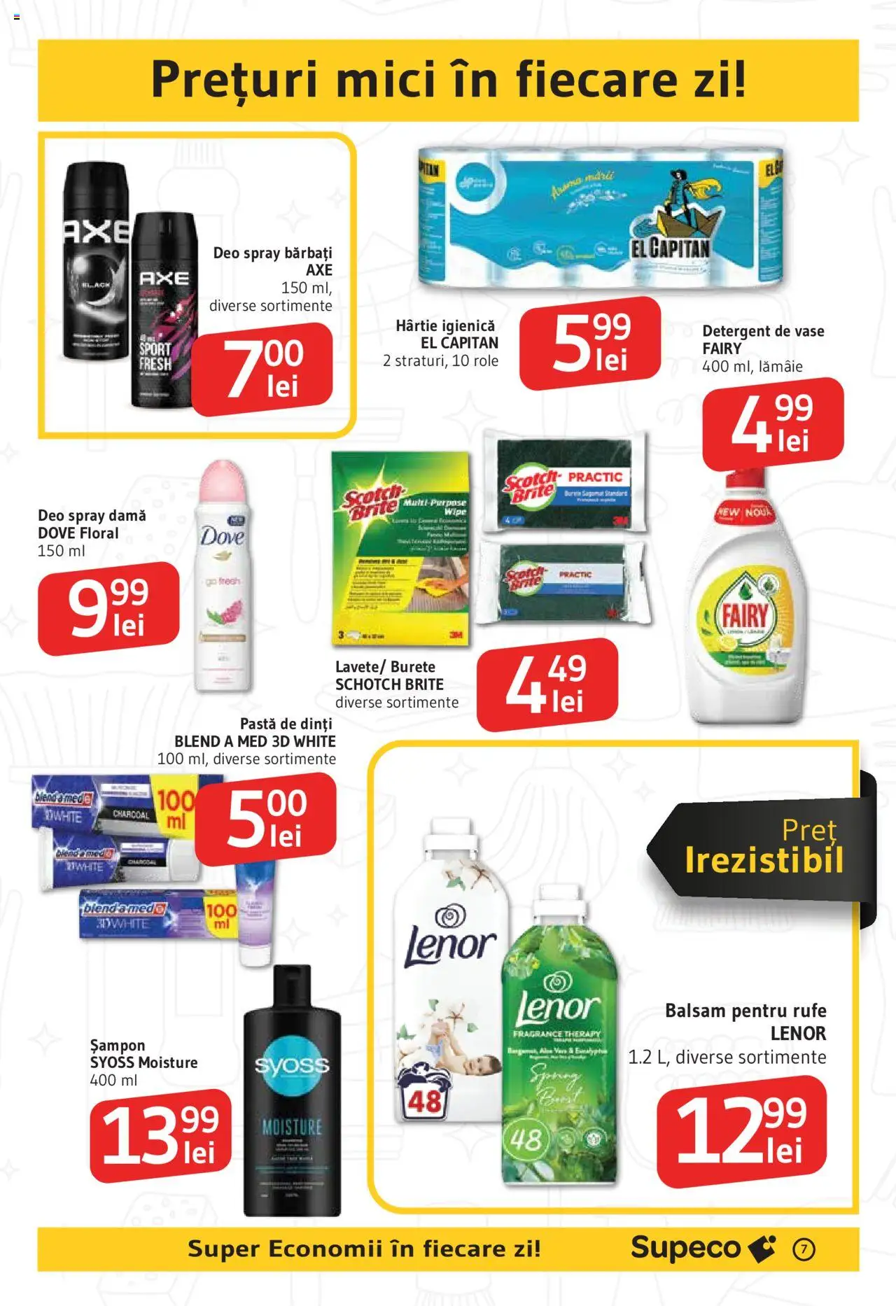 Catalog Supeco - Bârlad – valabil de la 05.06.2025 | Pagină: 7 | Produse: Detergent de vase, Burete, Yorgan, Lămâie