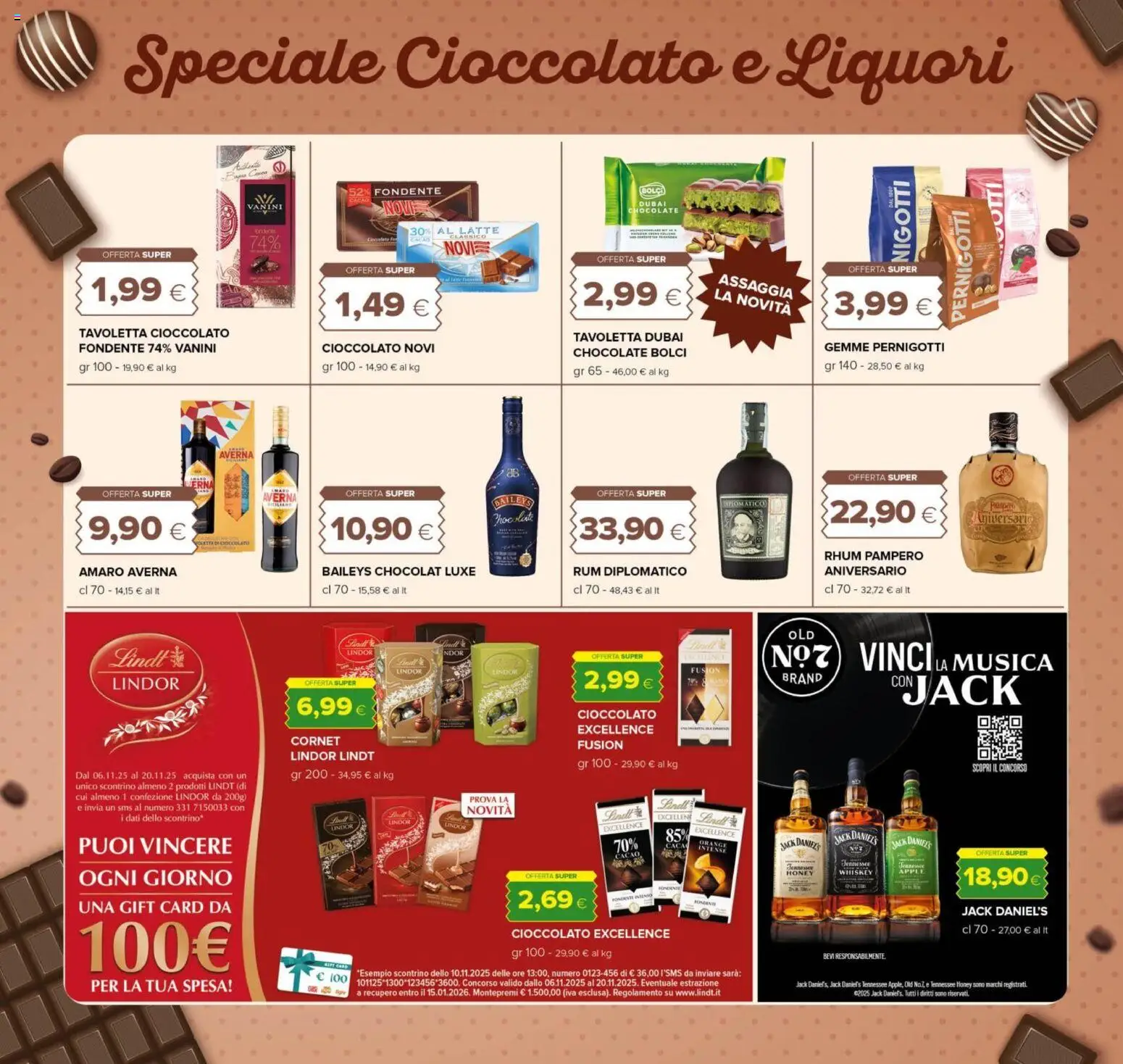 Volantino Oasi del 06.11.2025 | Pagina: 17 | Prodotti: Cioccolato, Latte, Rum, Cacao