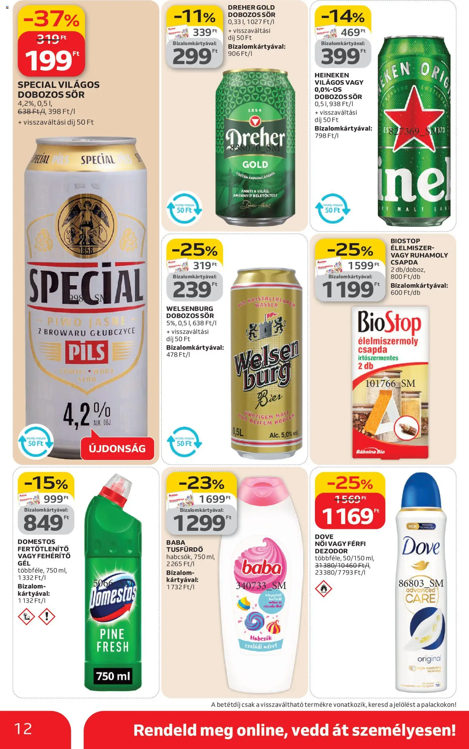 Auchan akciós ujság - amely érvényes a következő dátumtól: 12.02.2026 | Oldal: 12