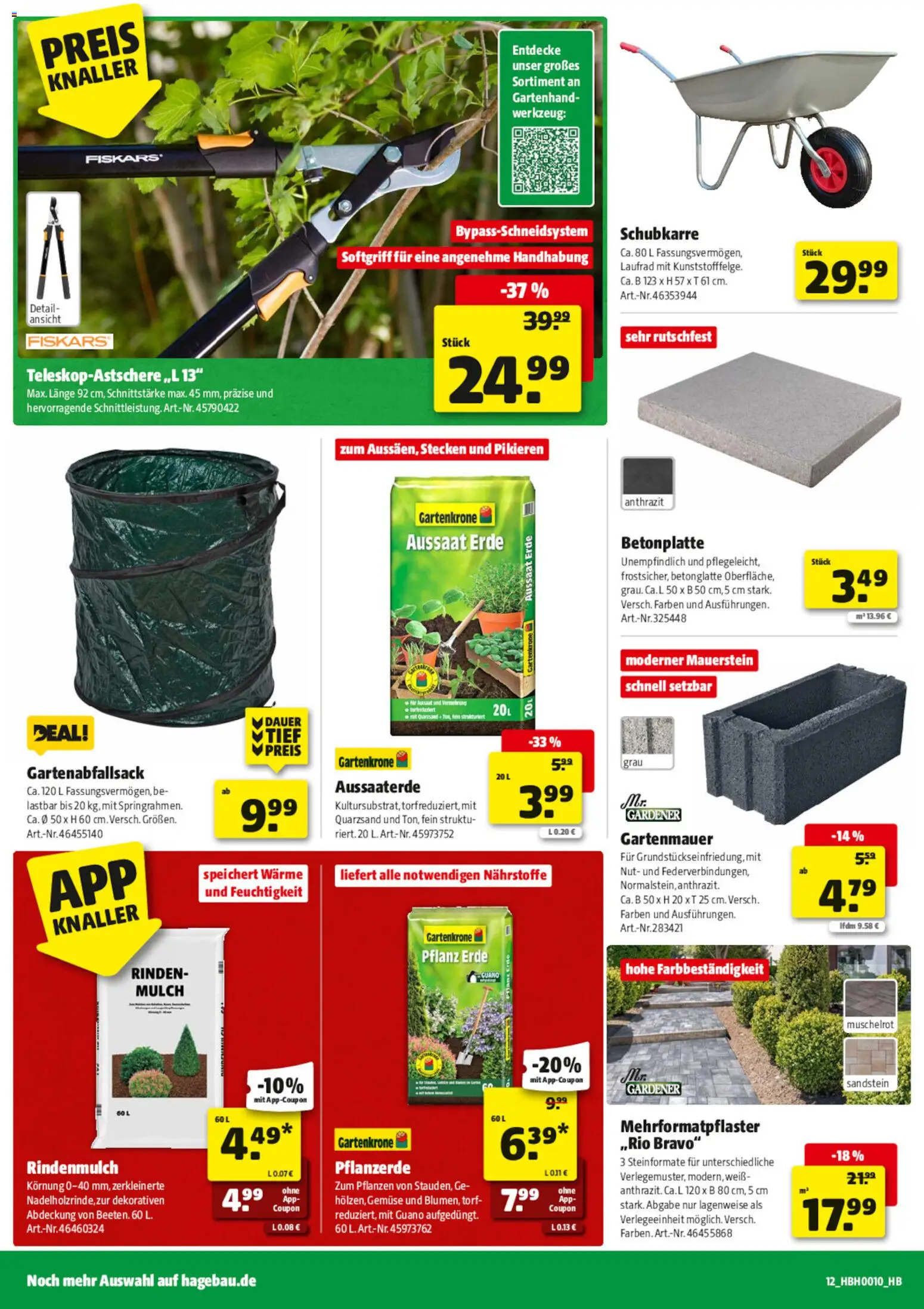 Hagebau Prospekt 	 – gültig ab 28.02.2026 | Seite: 16 | Produkte: Rindenmulch, Pflanzerde, Gemüse