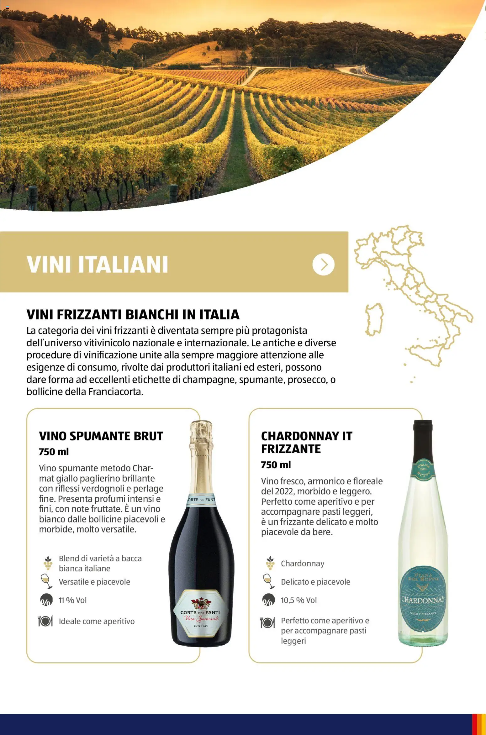Volantino Aldi del 12.01.2026 | Pagina: 55 | Prodotti: Vino, Spumante, Vino bianco, Aperitivo