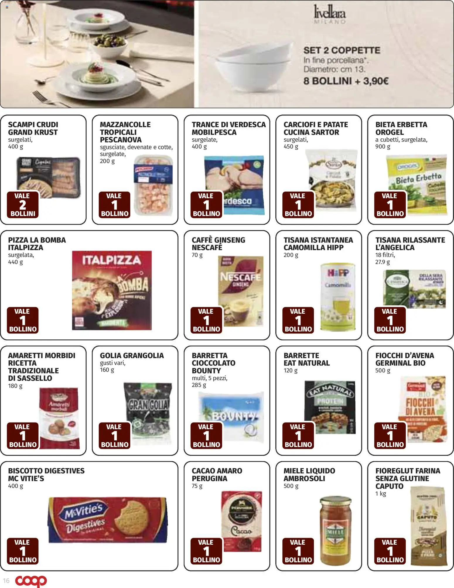 Volantino COOP del 19.02.2026 | Pagina: 16 | Prodotti: Caffè, Cioccolato, Carciofi, Cacao