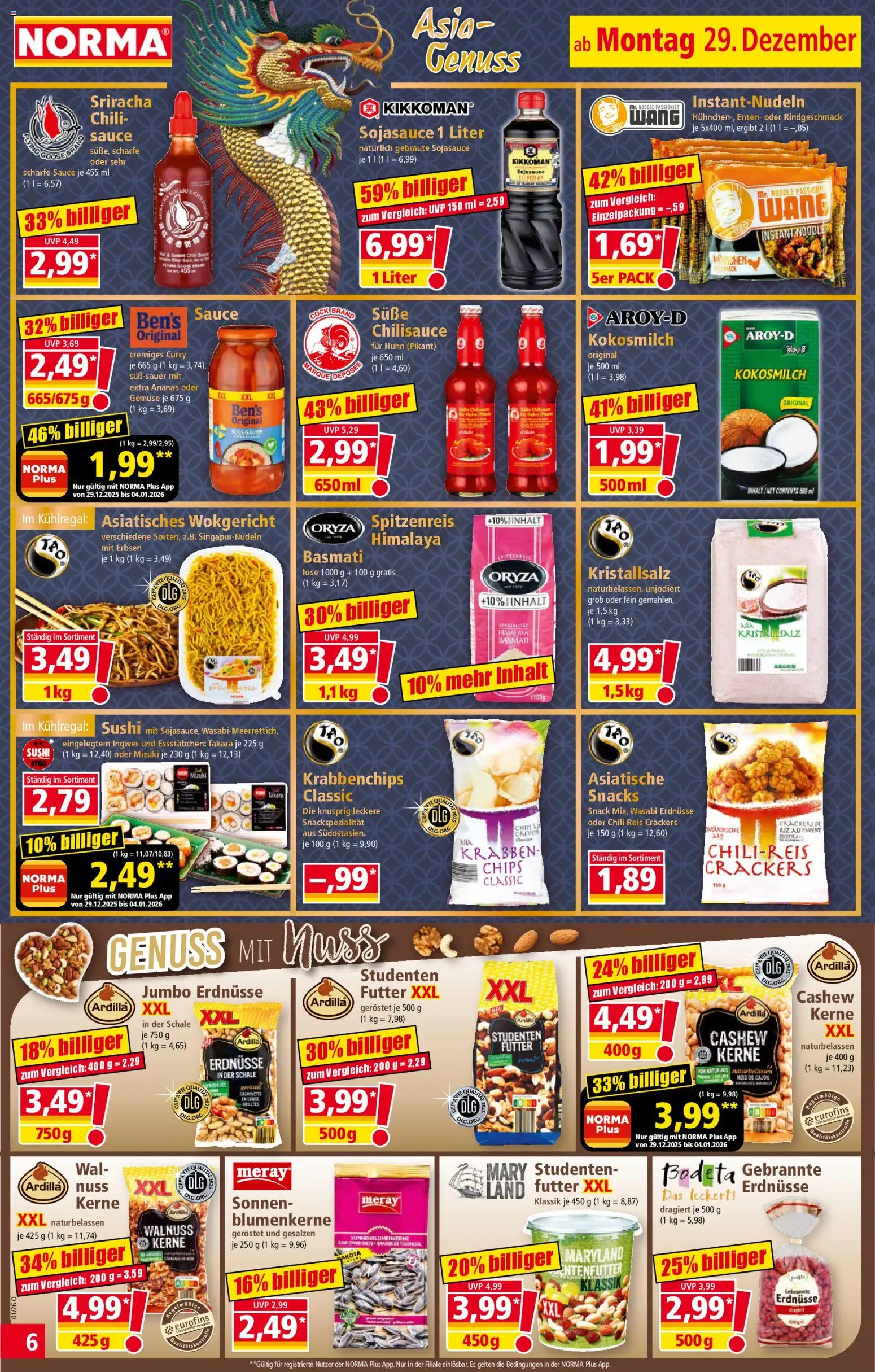 Norma Prospekt 	 – gültig ab 29.12.2025 | Seite: 5 | Produkte: Ananas, Reis, Chips, Erbsen