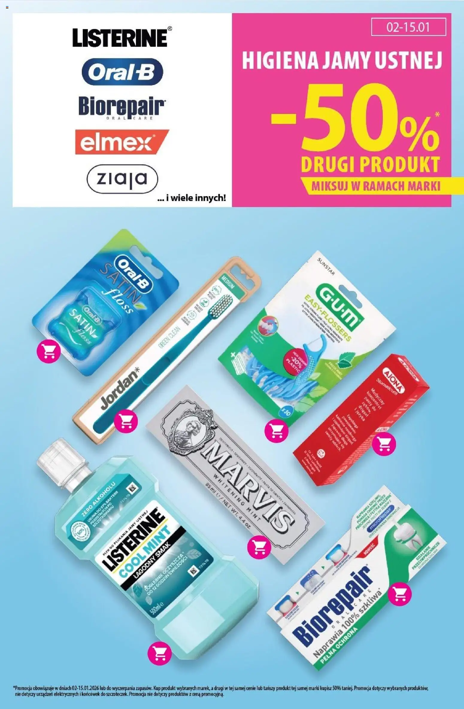 Hebe Gazetka od 02.01.2026 | Strona: 17 | Produkty: Płyn do płukania jamy ustnej