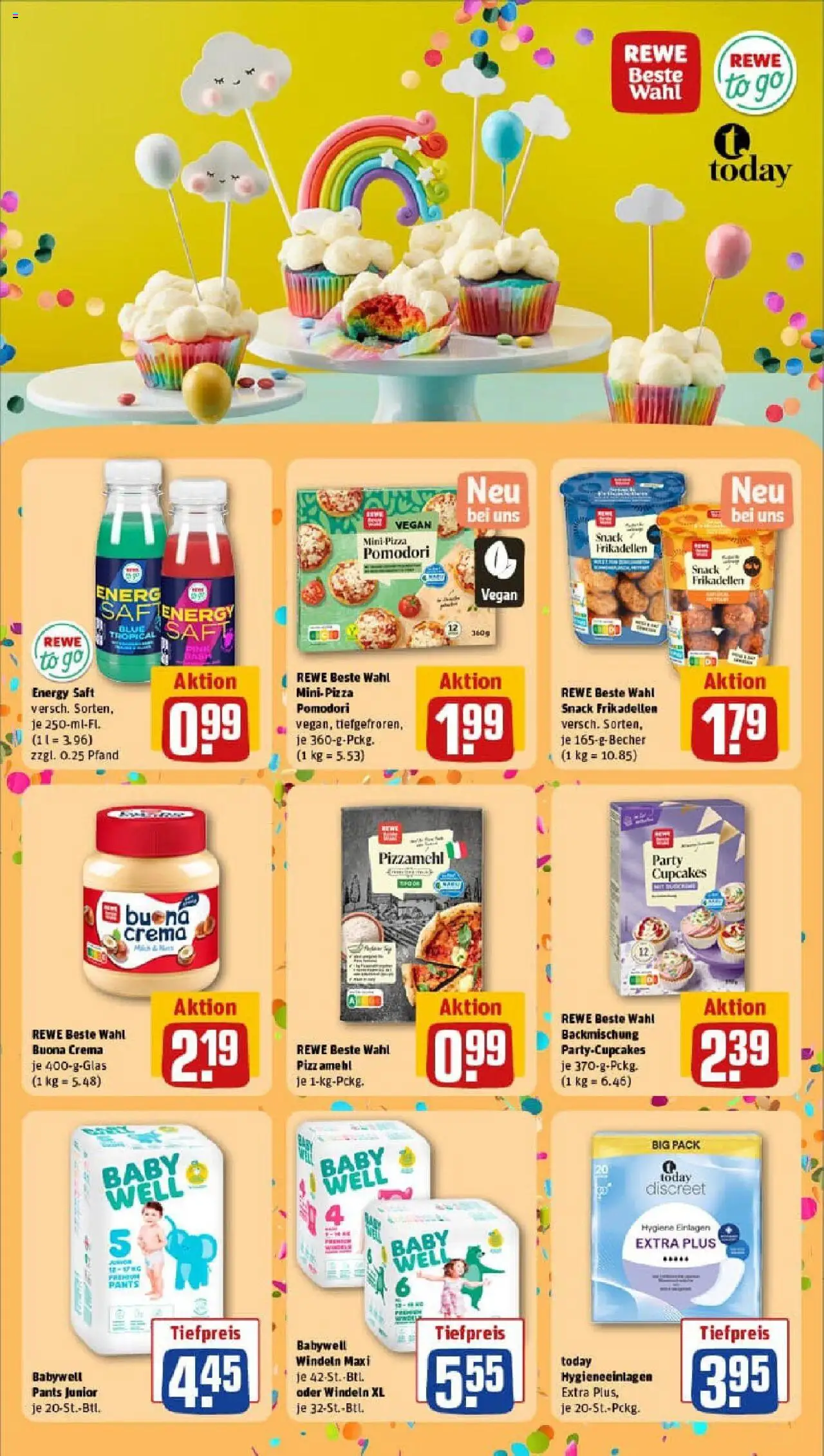 Rewe prospekt Aachen	 - gültig ab dem 03.08.2025 | Seite: 13 | Produkte: Energy, Pizza, Saft