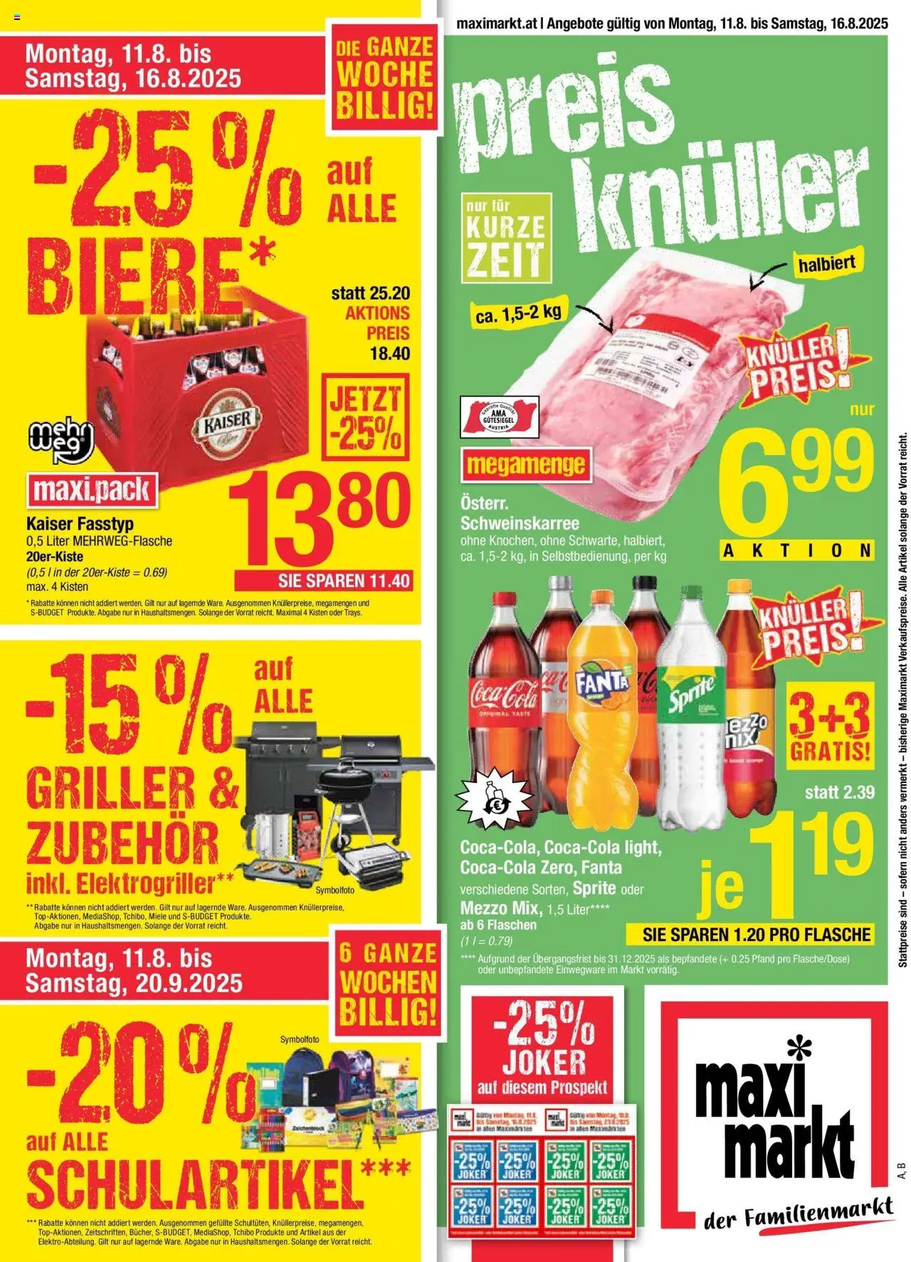 Maximarkt Flugblatt Flugblatt Anif, Bruck an der Großglocknerstraße gültig ab 11.08.2025 | Seite: 1