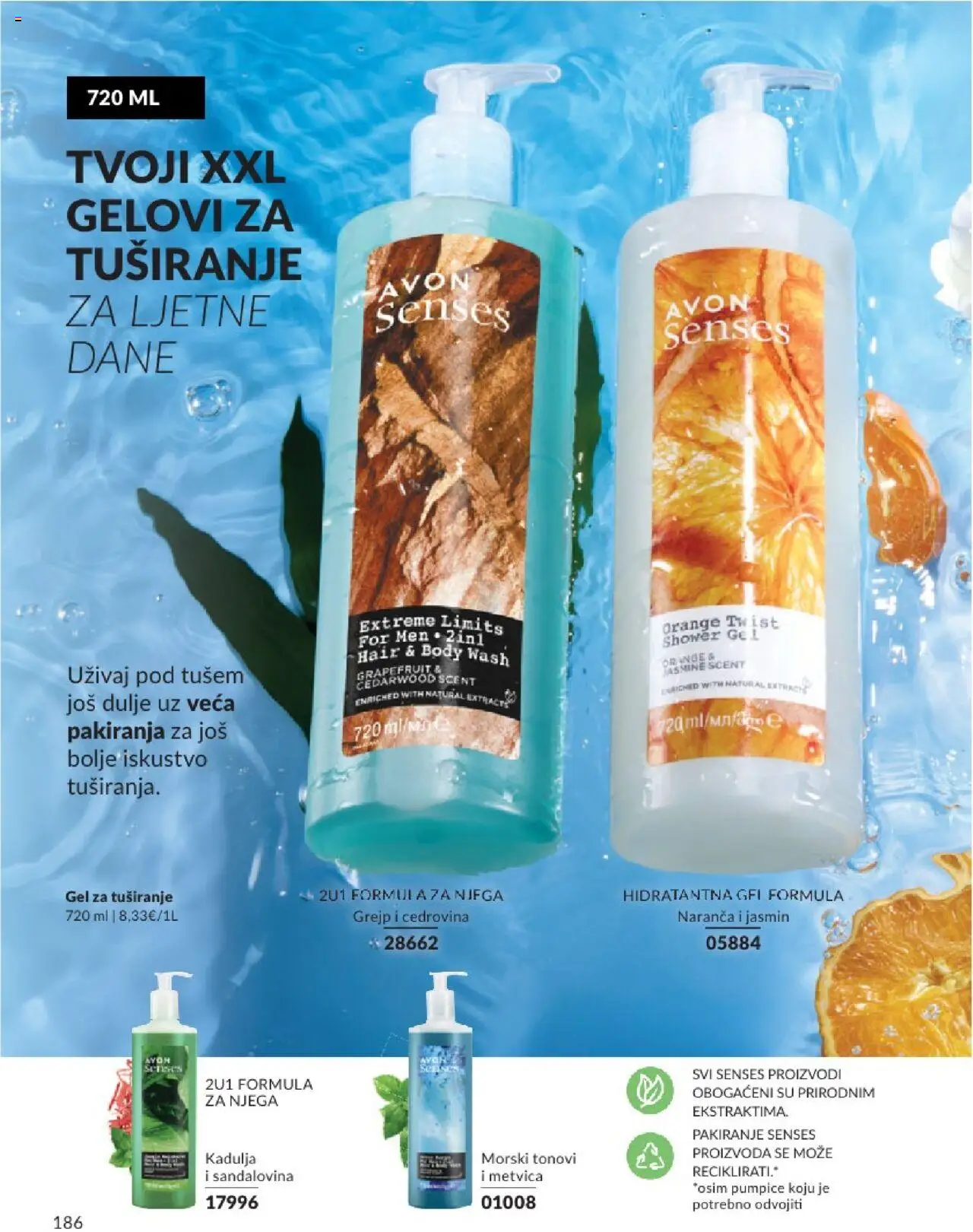 Avon katalog | vrijedi od 31.05.2025 | Stranica: 186 | Proizvodi: Gel za tuširanje, Grejp