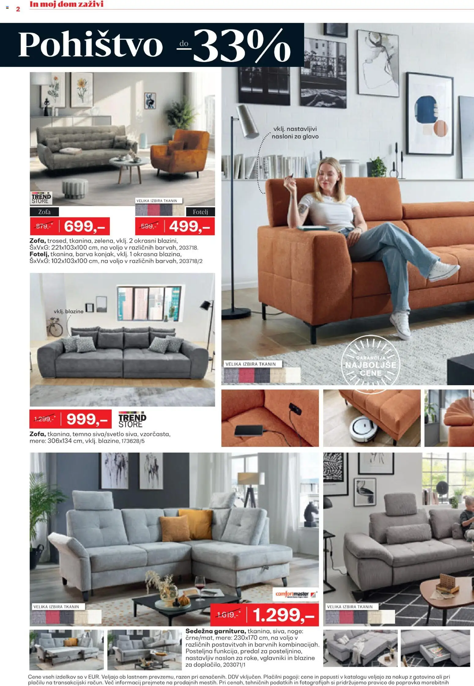 Novi Rutar katalog ponudbe – veljaven od 28.01.2026 | Stran: 2 | Izdelki: Pohištvo, Barva