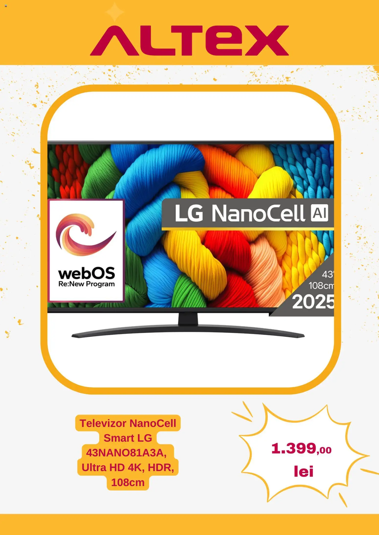 Noul catalog Altex – valabil de la 18.12.2025 | Pagină: 5 | Produse: Televizor