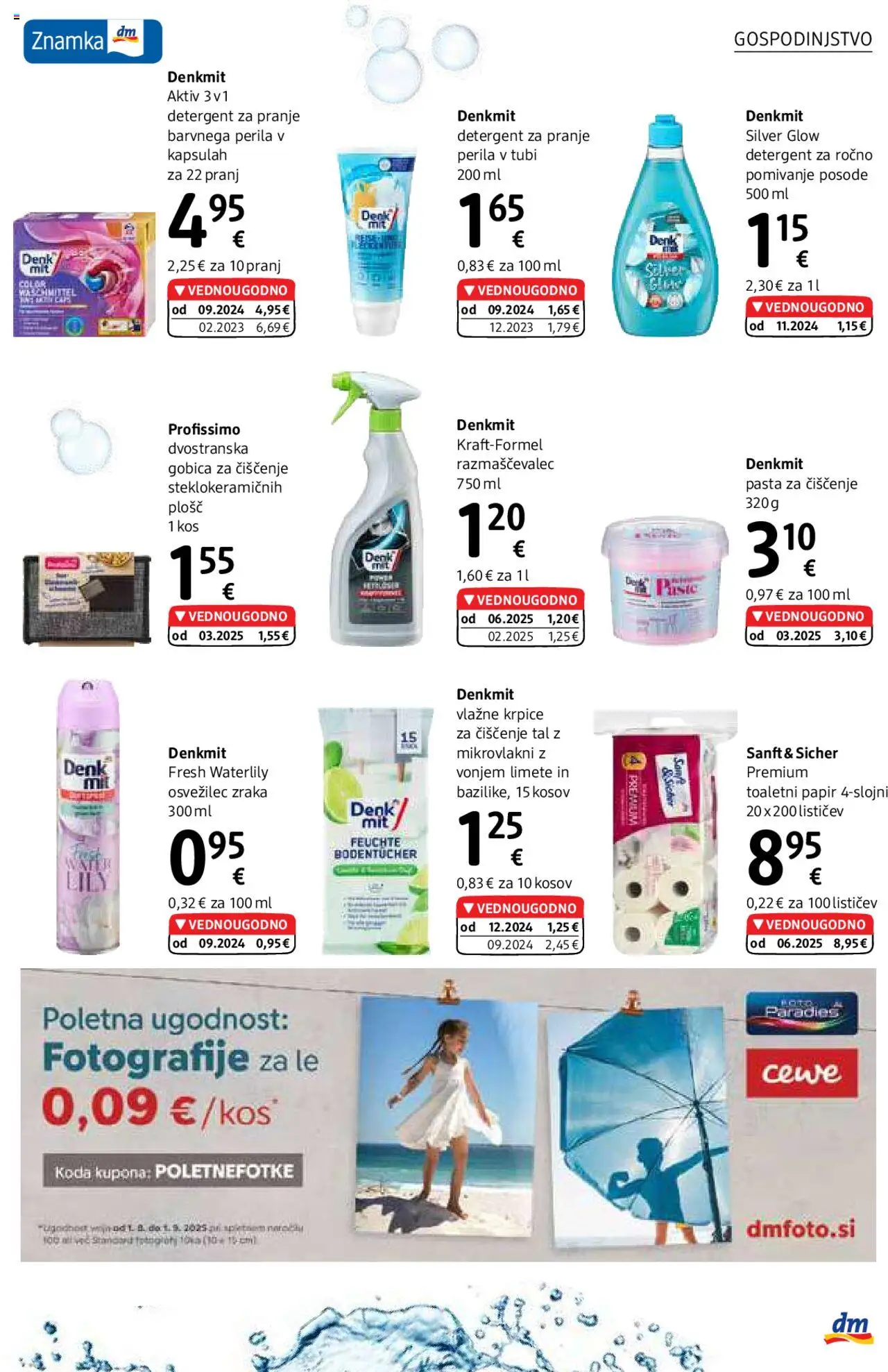 DM Drogerie Markt katalog │ velja od 01.08.2025 | Stran: 29 | Izdelki: Toaletni papir, Kos, Gobica, Detergent