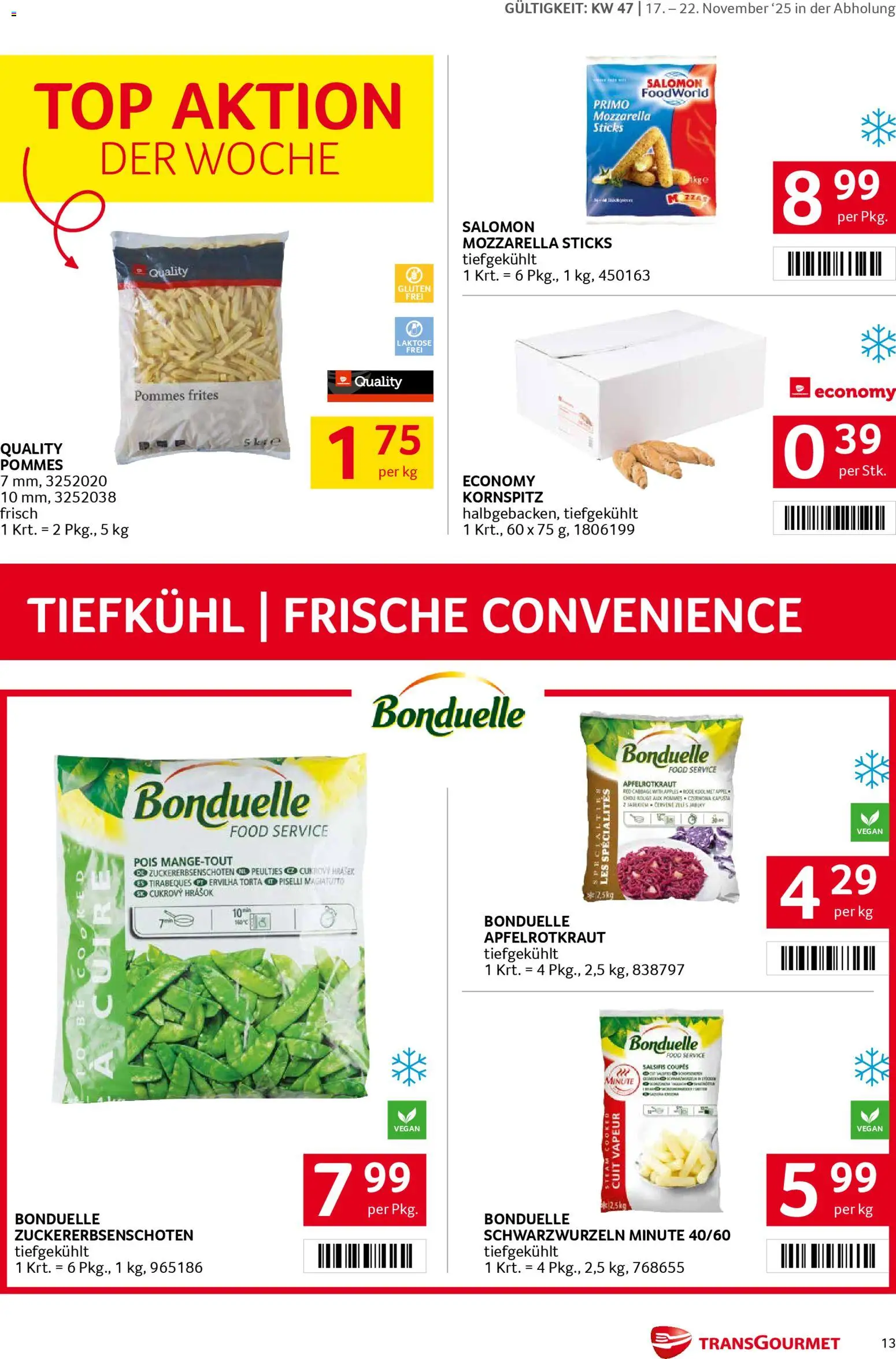 Transgourmet Flugblatt gültig ab 17.11.2025 | Seite: 13 | Produkte: Rouge