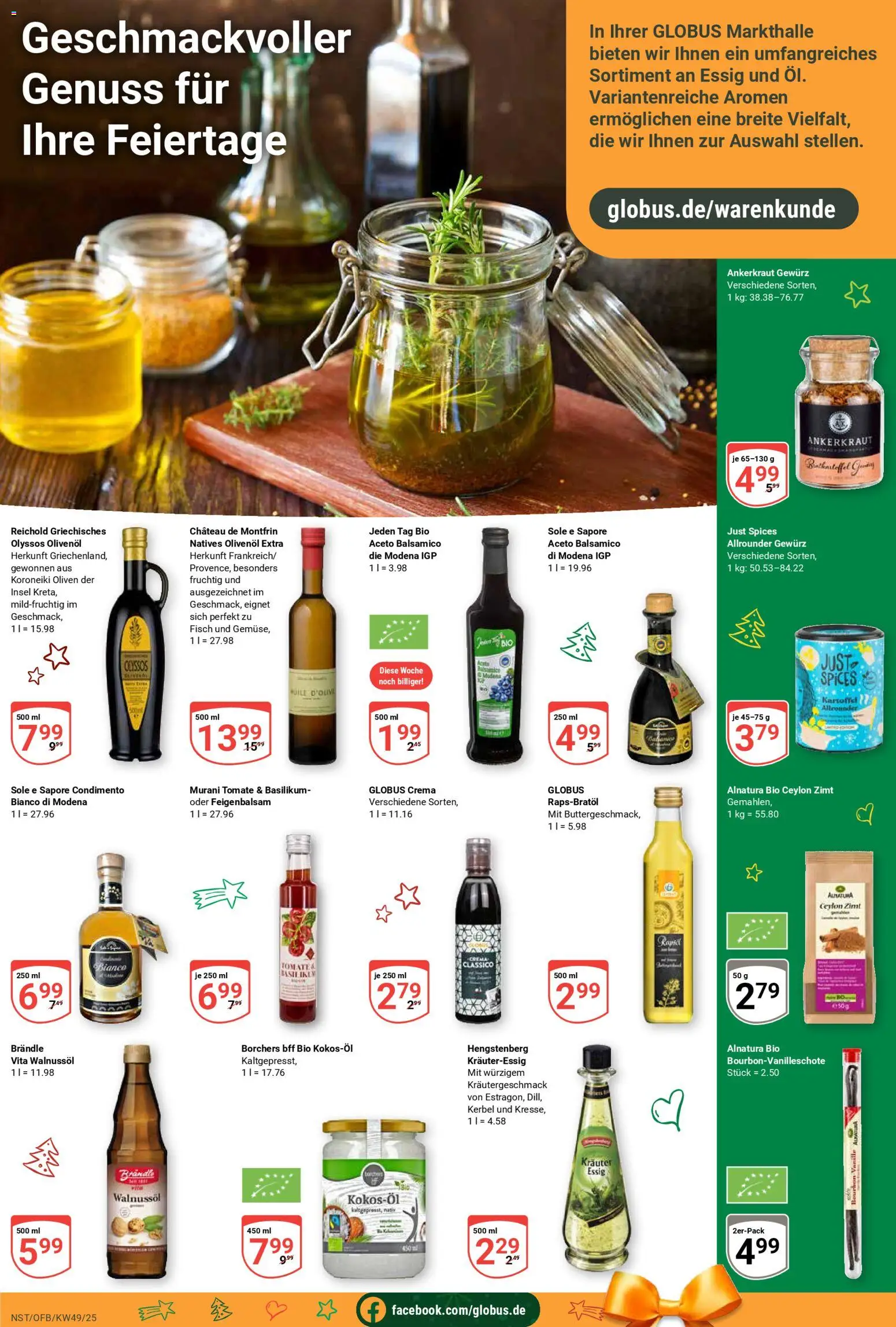 Globus prospekt Neustadt a.d. Weinstraße	 – gültig ab 01.12.2025 | Seite: 19 | Produkte: Balsamico, Essig, Olivenol, Fisch