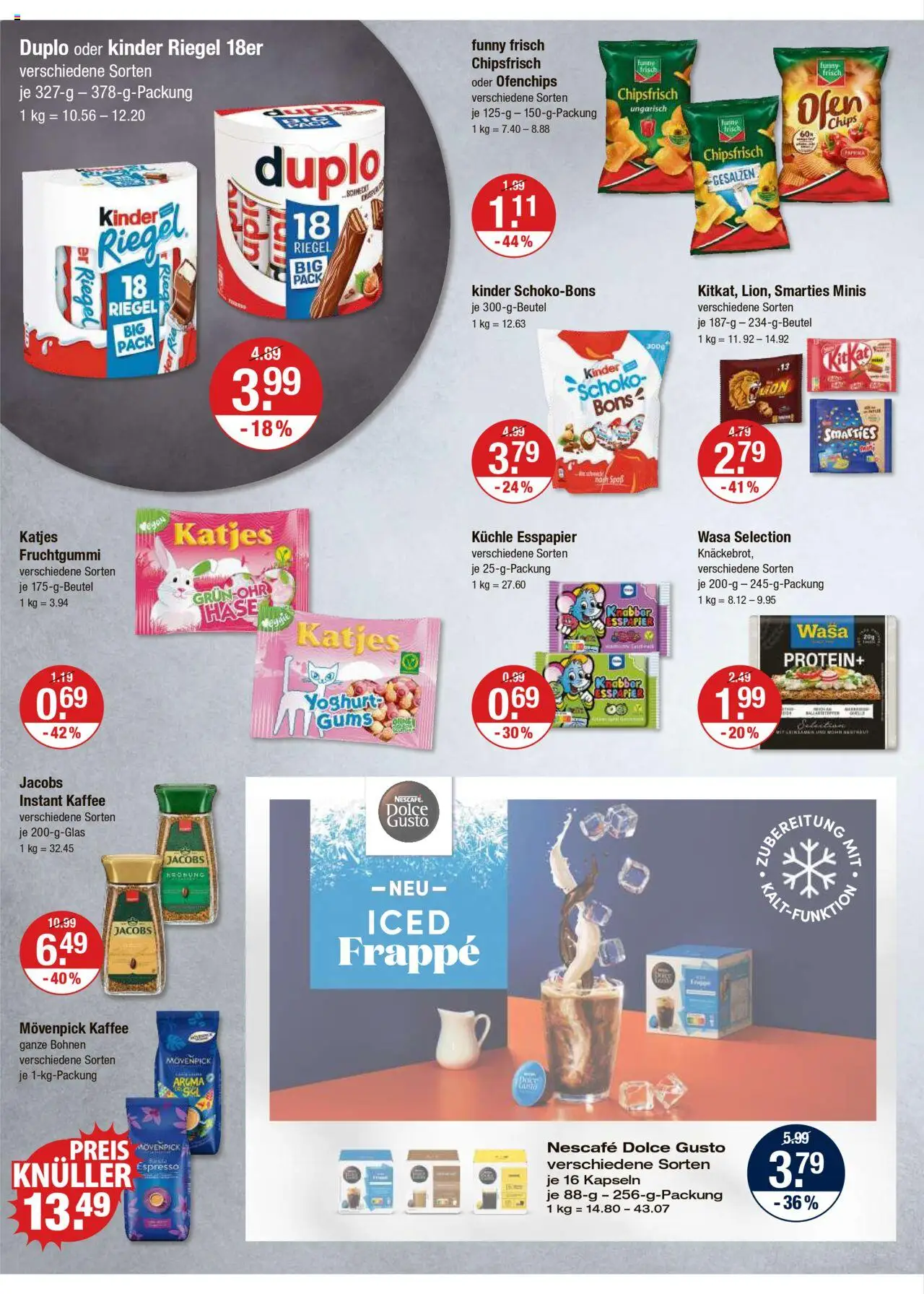 V-Markt - Hallertau/Oberpfalz - gültig ab dem 31.07.2025 | Seite: 8 | Produkte: Nescafe, Kaffee, Kinder riegel, Paprika
