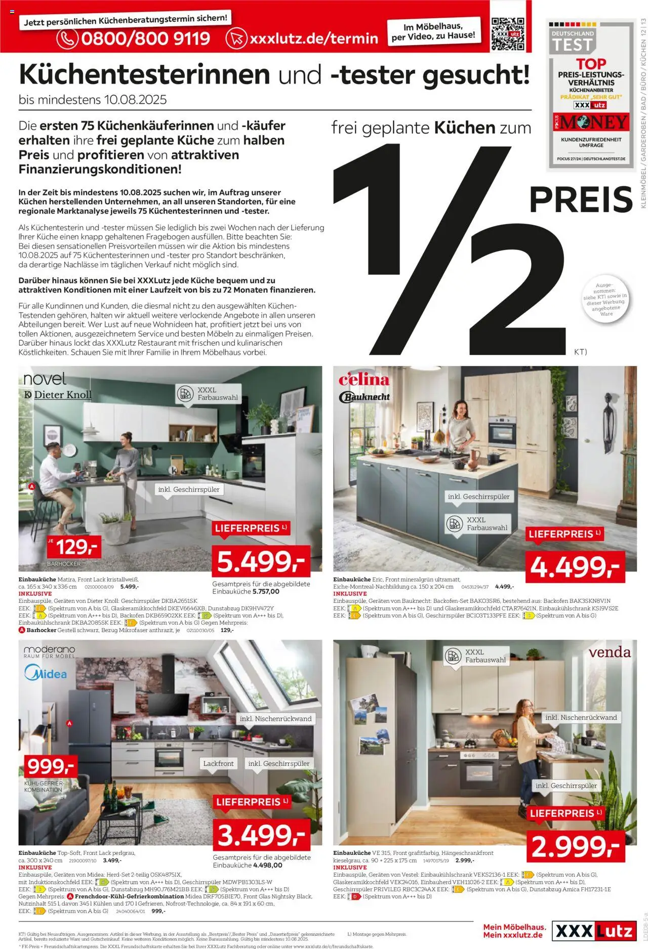 XXXL Lutz Prospekt 	 - gültig ab dem 21.07.2025 | Seite: 17 | Produkte: Einbauküche, Bad, Backofen, Dunstabzug