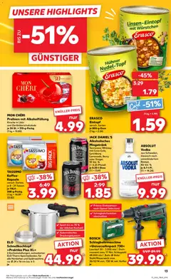 TASSIMO Kaffee-Kapseln, versch. Sorten, je 8 - 21 Tassen je 118,4 - 268-g-Packg. ab 30.10.2025 gültig | Seite: 13