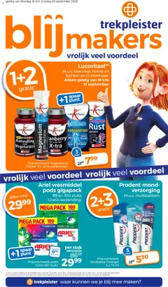 Trekpleister - Folder - Voorbeeld van een folder van Trekpleister, geldig van 16.09.2025