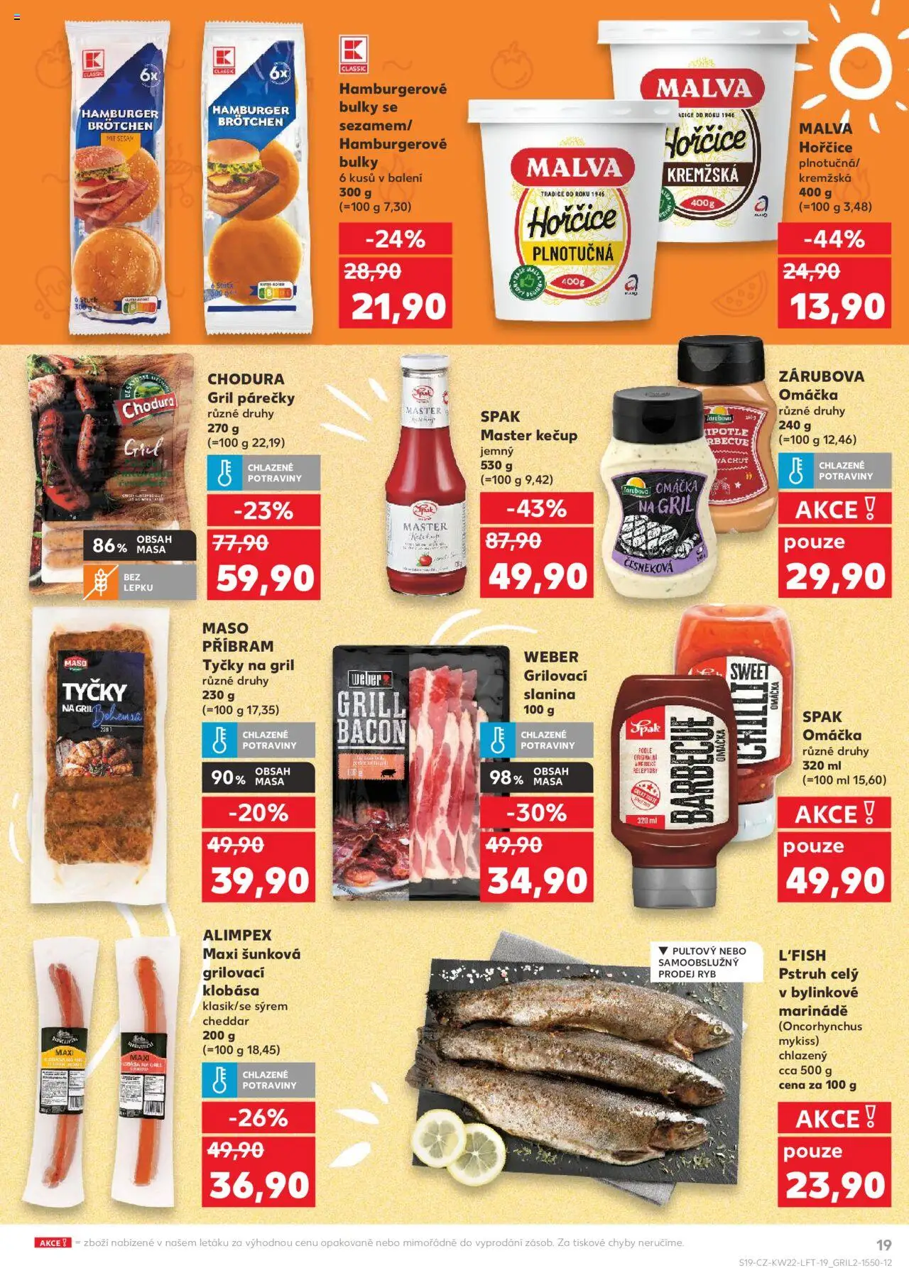Kaufland leták - Praha 4 od 28.05.2025 | Strana: 19 | Produkty: Potraviny, Maso, Slanina, Cheddar