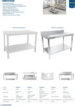 Metro Gastrogeräte ab 23.02.2026 gültig | Seite: 78 | Produkte: Arbeitstisch