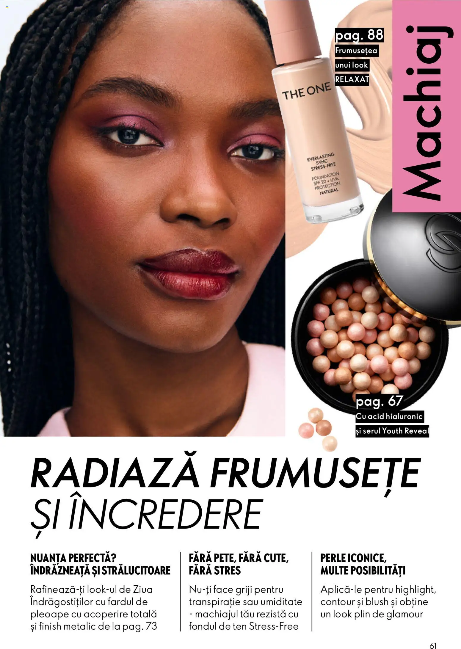 Noul catalog Oriflame – valabil de la 21.01.2026 | Pagină: 61 | Produse: Akrilik boya, Machiaj, Blush