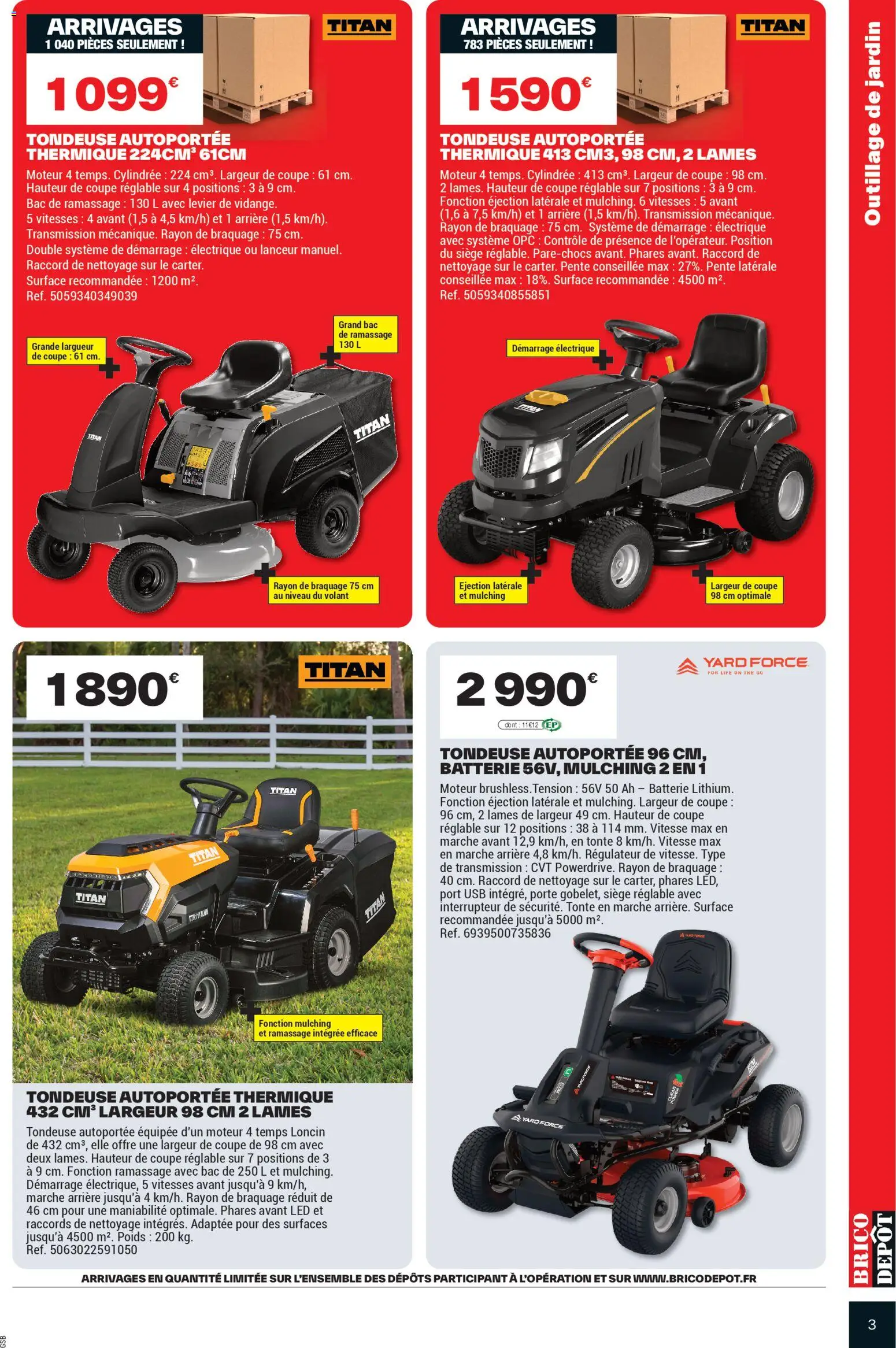 {H1} | Page: 3 | Produits: Interrupteur, Tondeuse, Porte, Thé