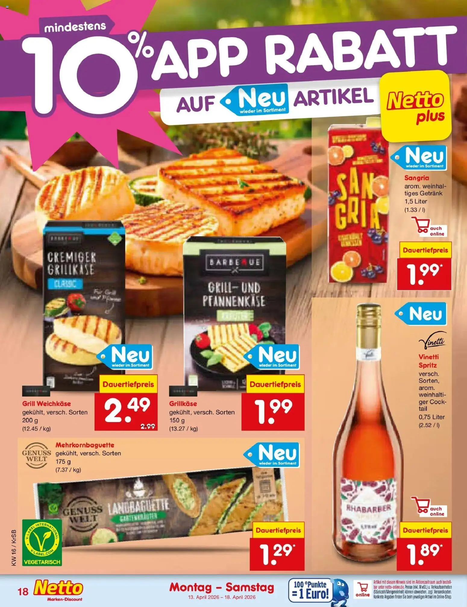 Netto Marken-Discount Prospekt Jüchen	 – gültig ab 13.04.2026 | Seite: 10 | Produkte: Grill, Rhabarber